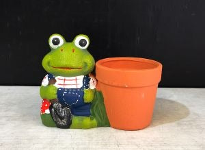 Ceramic Frog Planter