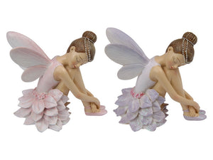 10CM RESTING FLOWER FAIRY PRINCESS 2 ASSTD