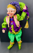 Load image into Gallery viewer, 45cm Pose-able Elf green purple gold
