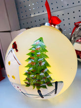 Load image into Gallery viewer, Giant light up bauble with hand painted details 20cm diameter
