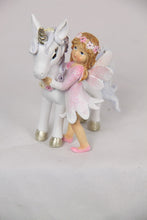 Load image into Gallery viewer, 9CM FAIRY AND UNICORN WITH FLOWERS
