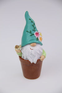 10CM FLOWER GNOME IN POT