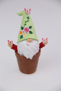 10CM FLOWER GNOME IN POT