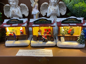 Christmas village shops