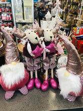 Load image into Gallery viewer, 30cmH pink Christmas reindeer
