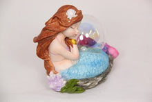 Load image into Gallery viewer, 11CM CUTE MERMAID WITH GLASS ORB
