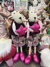 Load image into Gallery viewer, 30cmH pink Christmas reindeer
