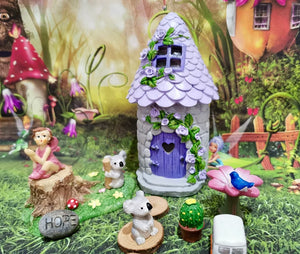 15cm Fairy Garden Floral House 3 Asstd