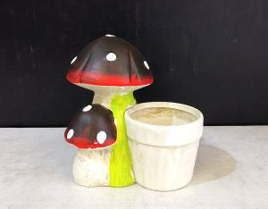 Ceramic Mushroom Planter