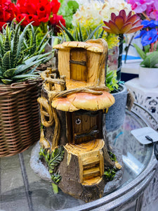 Tree trunk Fairy house 20cmH 15cmW