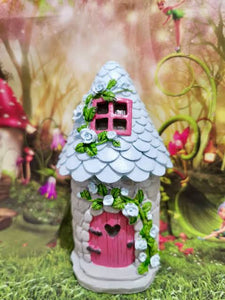 15cm Fairy Garden Floral House 3 Asstd