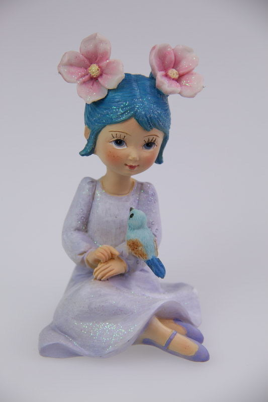 9.5CM SITTING FUNKY HAIR FLOWER GIRL