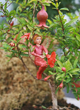 Load image into Gallery viewer, Scarlet Pimpernel Fairy inspired by artist Cicely Mary Barker
