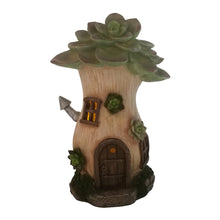 Load image into Gallery viewer, Solar Succulent House w/Chimney
