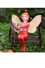 Load image into Gallery viewer, Scarlet Pimpernel Fairy inspired by artist Cicely Mary Barker
