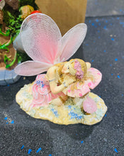 Load image into Gallery viewer, 8CM LONG RESTING GLITTER FAIRY ON MUSHROOM
