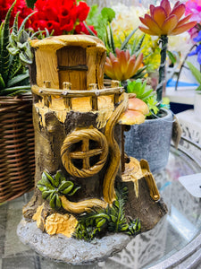 Tree trunk Fairy house 20cmH 15cmW