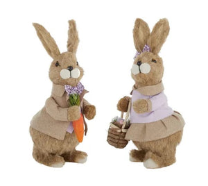 NICK & NORAH BUNNY FABRIC 14X11X32CM