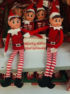 Red elf on the shelf