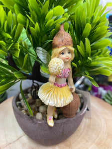 Gumnut Fairy w/Wattle Blossom Wand