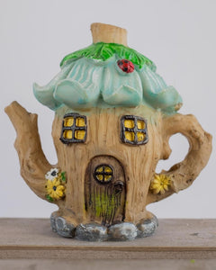 MINI GARDEN TEAPOT HOUSE 8CM