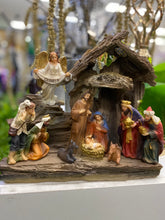 Load image into Gallery viewer, LED Light up nativity set large 25cmW 20cmH
