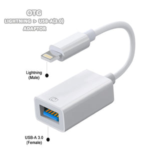 iPhone OTG cable ( from I.O.S 13 compatible)
