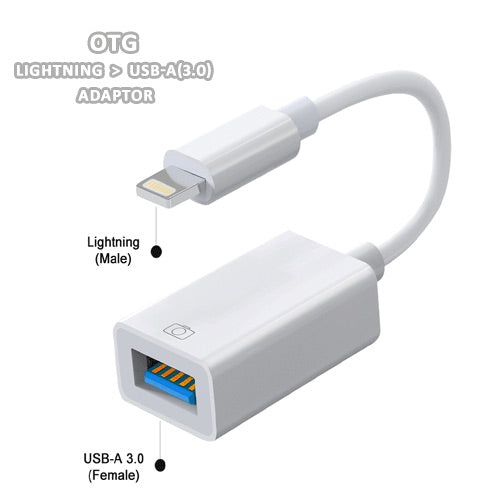 iPhone OTG cable ( from I.O.S 13 compatible)