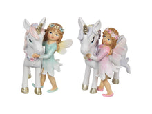 Load image into Gallery viewer, 9CM FAIRY AND UNICORN WITH FLOWERS
