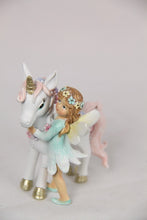 Load image into Gallery viewer, 9CM FAIRY AND UNICORN WITH FLOWERS
