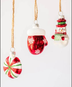 Lollipop Land Glass ornaments set of 6