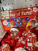 Load image into Gallery viewer, Elf on the Shelf accessories ( Bag of Laughs and Bad of Fa*t)
