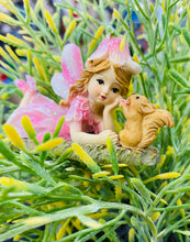 Load image into Gallery viewer, Flower Garden Fairy w/Squirrel
