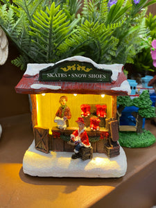 Christmas village shops