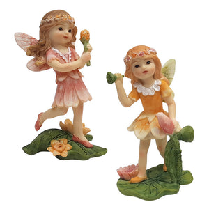 Dancing Flower Garden Fairies 8.5cmH