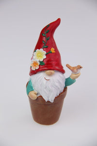 10CM FLOWER GNOME IN POT