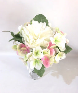 Mix Peony and Hydrangeas 30cmL bouquet