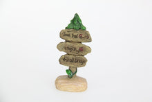 Load image into Gallery viewer, 3pcs 11cm Fairy Garden Sign Post Gnome Miniature Stature Figurine
