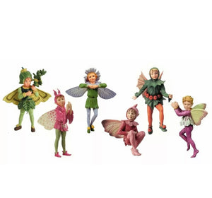 6 assorted fairies inspired by artist Cicely Mary Barker