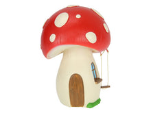 Load image into Gallery viewer, 21cm Mushroom Fairy Garden House with Swing
