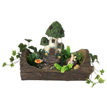 Load image into Gallery viewer, Fairy Garden Log Planter
