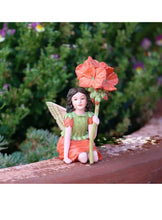 Load image into Gallery viewer, Geranium Fairy inspired by artist Cicely Mary Barker
