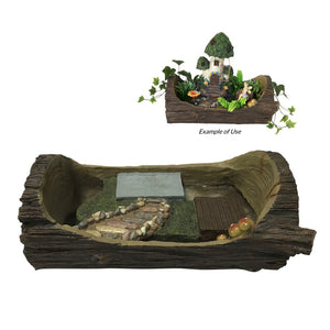 Fairy Garden Log Planter