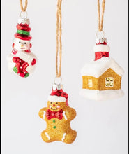 Load image into Gallery viewer, Lollipop Land Glass ornaments set of 6
