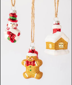 Lollipop Land Glass ornaments set of 6