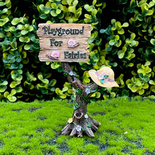 Load image into Gallery viewer, 11cm Fairy Garden Playground Sign FAIGPLAY
