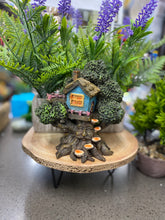 Load image into Gallery viewer, Tree trunk fairy house 18cmH 17cmW
