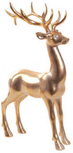 Load image into Gallery viewer, Golden resin reindeers ( selling as a pair)
