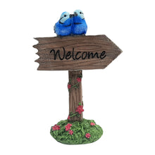 Load image into Gallery viewer, Welcome Sign w/Blue Wrens
