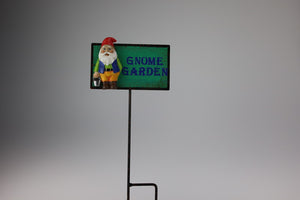 31CM METAL GNOME GARDEN STAKE pack of 4